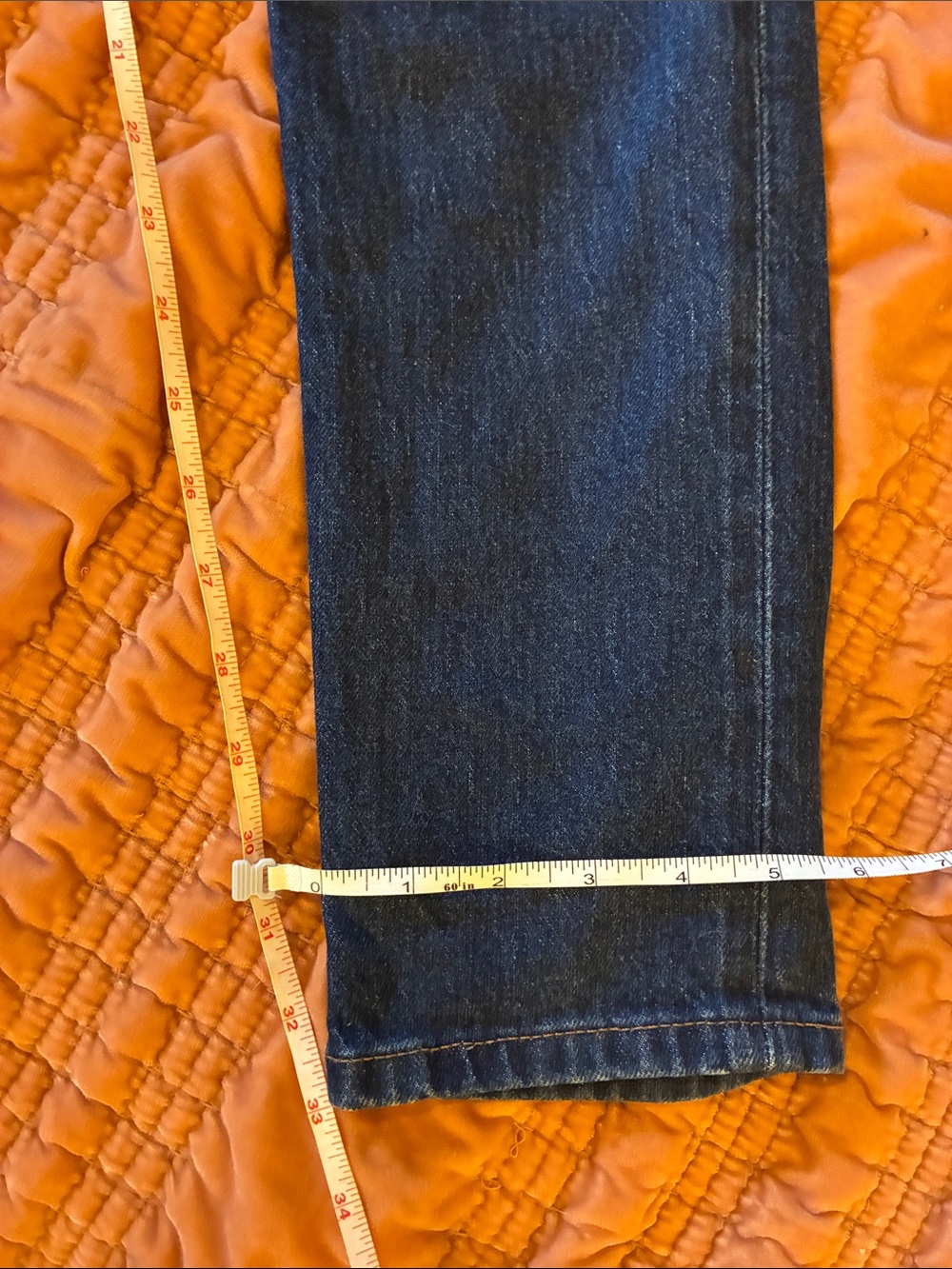 Reformation dark wash high rise Etta slim fit jean, 25, like new, 33” inseam - Picture 7 of 7